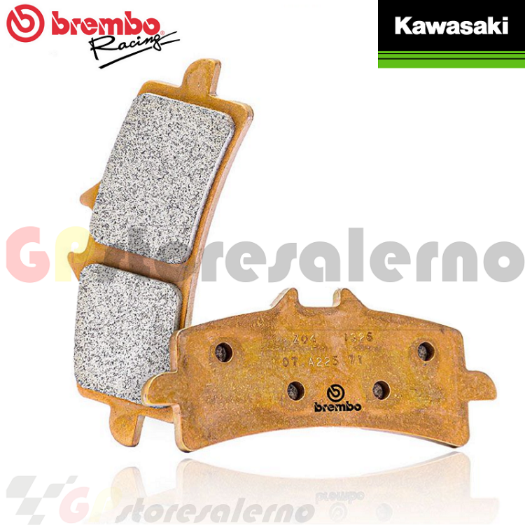 Immagine di M497Z04 COPPIA PASTIGLIE FRENO ANTERIORI RACING BREMBO Z04 PER KAWASAKI 1000 ZX-10R DAL 2016 AL 2025