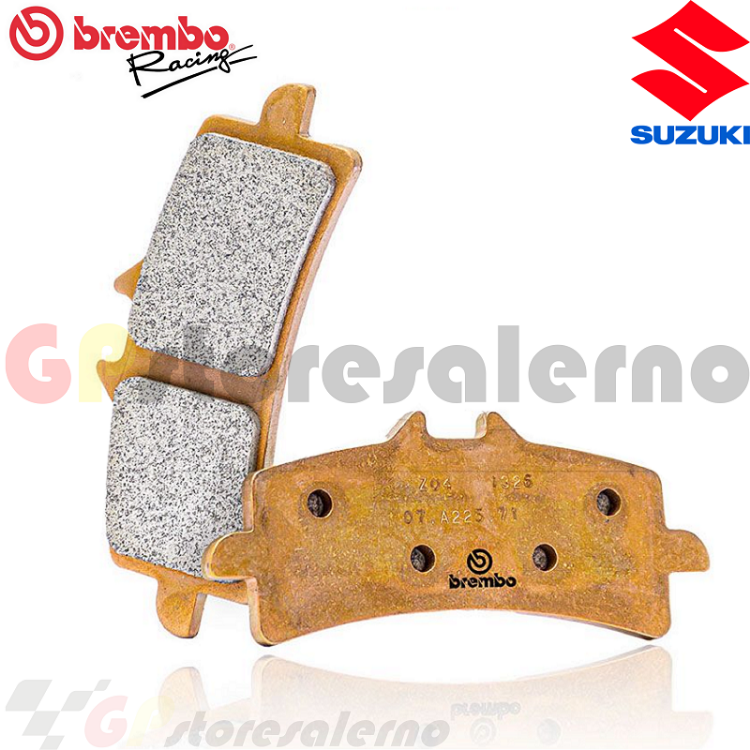 Immagine di M497Z04 COPPIA PASTIGLIE FRENO ANTERIORI RACING BREMBO Z04 PER SUZUKI 1000 GSX R R DAL 2017 AL 2021