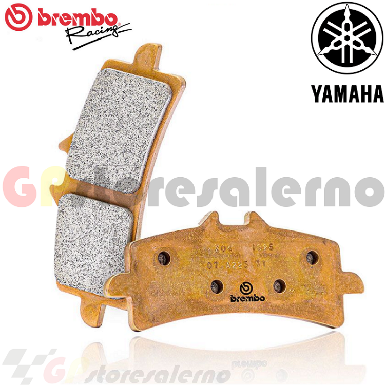 Immagine di M497Z04 COPPIA PASTIGLIE FRENO ANTERIORI RACING BREMBO Z04 PER YAMAHA 900 YZF R9 2025 2026