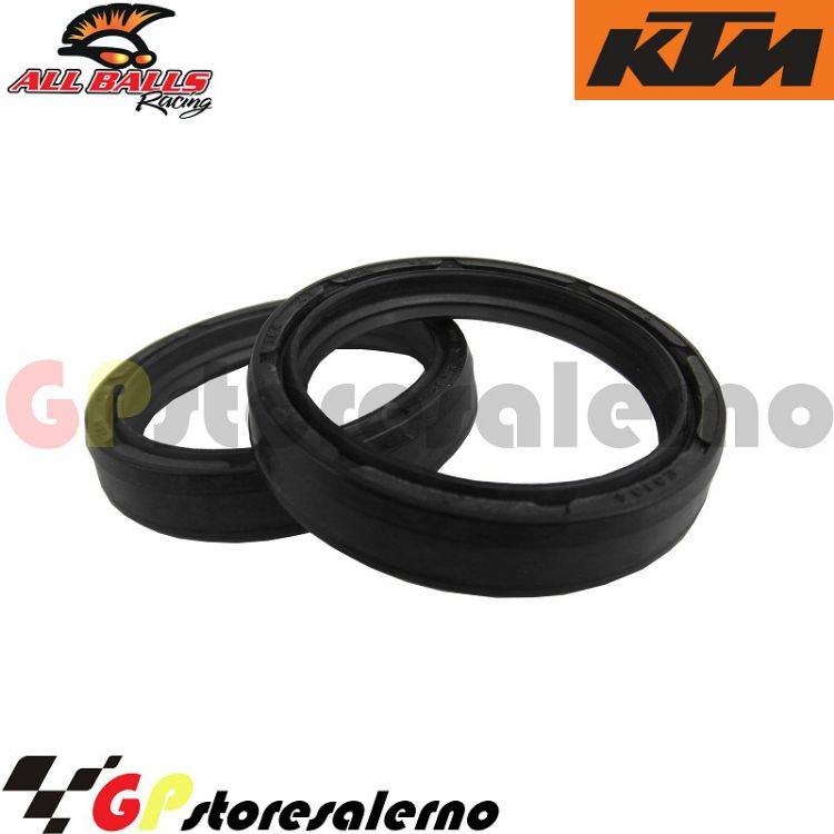 Immagine di 55-114 COPPIA PARAOLI FORCELLA ALL BALLS 43 X 53 X 9,5 PER KTM 250 FREERIDE R DAL 2013 AL 2017