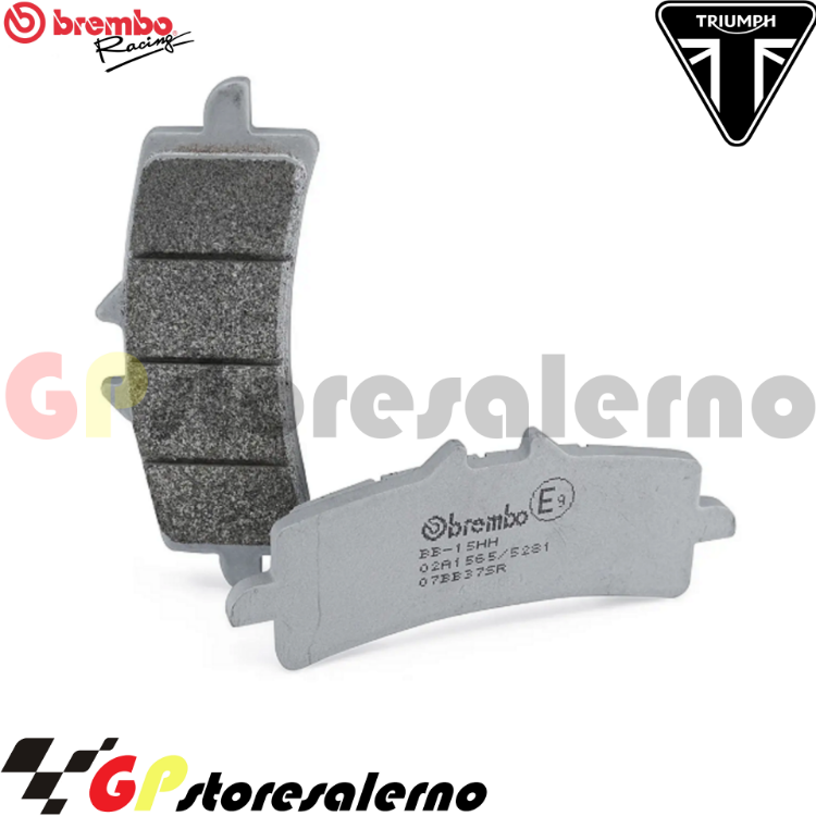 Immagine di 07BB37SR COPPIA PASTIGLIE FRENO ANTERIORI RACING STRADA PISTA BREMBO SR PER TRIUMPH 1200 SPEED TRIPLE RR DAL 2021 AL 2023