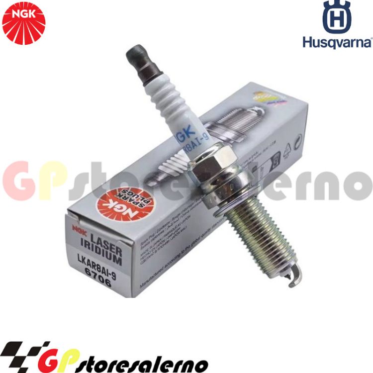 Immagine di 6706 CANDELA NGK LKAR8AI-9 LASER IRIDIUM PER HUSQVARNA 125 SVARTPILEN DAL 2021 AL 2023