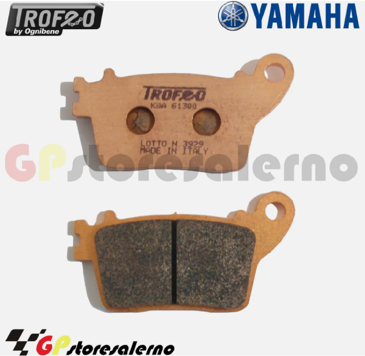 Immagine di 43032001 COPPIA PASTIGLIE FRENO POSTERIORI SINTERIZZATE OGNIBENE TROFEO YAMAHA 1000 YZF R1 M DAL 2015 AL 2026