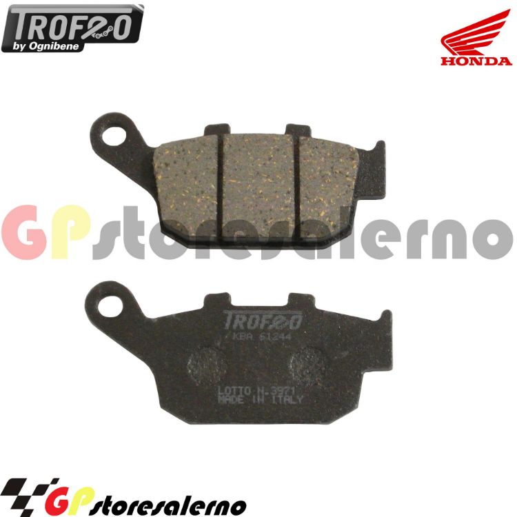 Immagine di 43005400 PASTIGLIE POSTERIORI ORGANICHE OGNIBENE HONDA 700 CTX N DAL 2014 AL 2016
