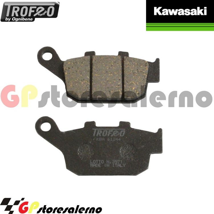 Immagine di 43005400 PASTIGLIE POSTERIORI ORGANICHE OGNIBENE KAWASAKI 900 Z Z900 DAL 2017 AL 2025