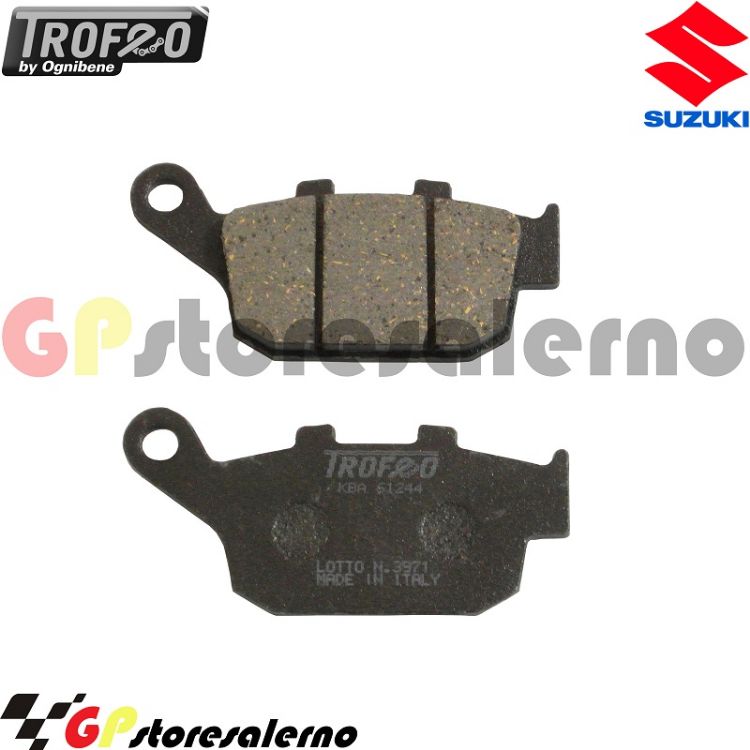 Immagine di 43005400 PASTIGLIE POSTERIORI ORGANICHE OGNIBENE SUZUKI 250 DL V STROM DAL 2018 AL 2021