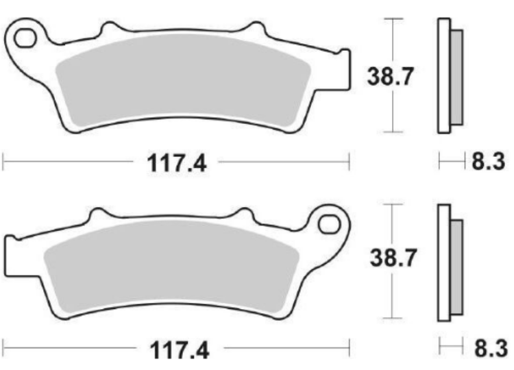 Immagine di 07045 COPPIA PASTIGLIE ANTERIORI BREMBO CARBON CERAMIC APRILIA 125 ATLANTIC DAL 2003 AL 2012