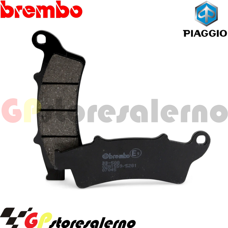Immagine di 07045 COPPIA PASTIGLIE ANTERIORI BREMBO CARBON CERAMICH PIAGGIO 350 BEVERLY SPORT TOURING DAL 2011 AL 2015