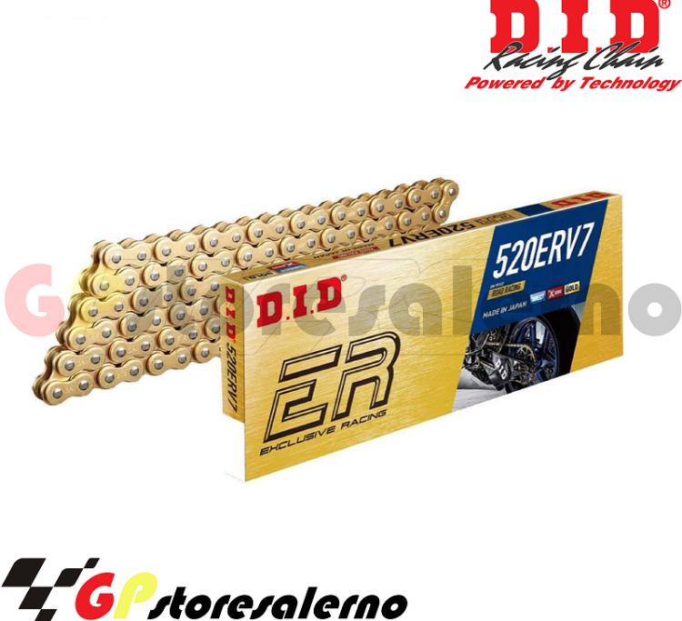 Immagine di CATENA TRASMISSIONE DID RACING RACE PASSO 520 ERV7 120 PIN MAGLIE