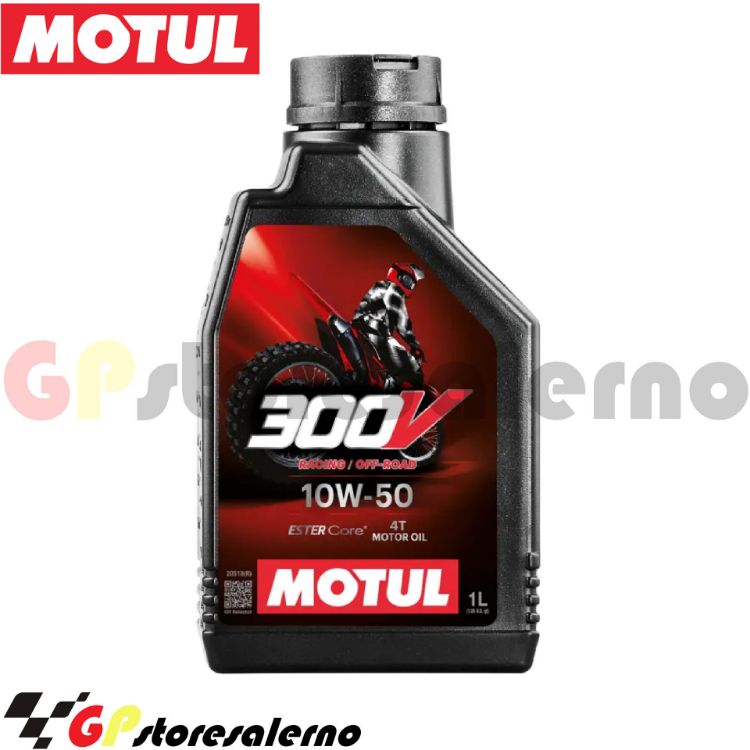 Immagine di 300V 10W50 OLIO MOTUL MOTORE MOTO SCOOTER 100 SINTETICO RACING 1 LITRO - copia