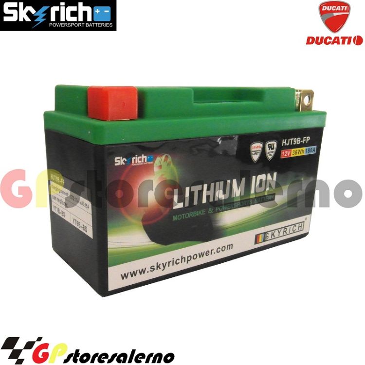 Immagine di 327111 BATTERIA A LITIO SKYRICH POTENTE EQUIVALENTE YT7B-BS YT9B-BS DUCATI 937 SUPERSPORT S 950 2023 2024