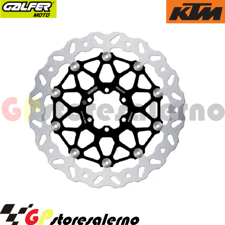 Immagine di DF660JCW COPPIA DISCHI WAWE MARGHERITA RACING FLOTTANTI PER KTM 1190 RC8 R DAL 2010 AL 2015