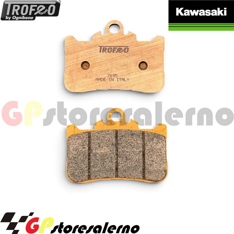 Immagine di 43019201 COPPIA PASTIGLIE FRENO ANTERIORI SINTERIZZATE OGNIBENE TROFEO KAWASAKI 900 Z 2025 2026